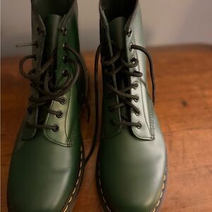 Dr. Martens Green Combat Boots